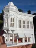 Miniature White HO-Scale Stars Hollow Doose’s Corner Market Victorian Built Assembled