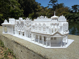 Miniature N-Scale Victorian World Main Street Emporium 3 Shop Assembled White 1:160 by Gold Rush Bay