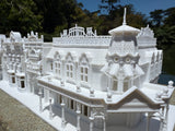 Miniature N-Scale Victorian World Main Street Emporium 3 Shop Assembled White 1:160 by Gold Rush Bay