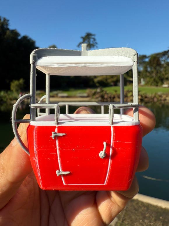 COLOR Miniature Skyway Gondola Buckets Theme Park Ornaments ready to Hang