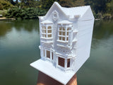 Miniature N-Scale Victorian World Main Street Uptown Jewelers2 Shop Assembled White 1:160 by Gold Rush Bay
