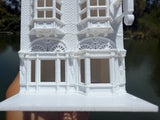 Miniature N-Scale Victorian World Main Street Uptown Jewelers2 Shop Assembled White 1:160 by Gold Rush Bay