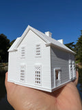Small Miniature White N-Scale Stars Hollow Kim’s Antiques Store Victorian model Built Assembled