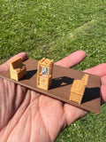 COLOR HO-Scale Victorian Main Street Penny Arcade Shop Train Layout 1:87