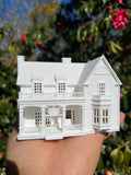 Miniature White HO-Scale Stars Hollow Kim’s Antiques Store Victorian Built Assembled