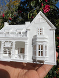Miniature White HO-Scale Stars Hollow Kim’s Antiques Store Victorian Built Assembled