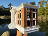 Color Miniature N-Scale Hill Valley Courthouse Built Clock Tower Assembled