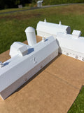 Miniature White HO-Scale Yellowstone Barns Built Assembled Old West #11