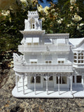 Miniature N-Scale Victorian World Main Street Uptown Jewelers1 Shop Assembled White 1:160 by Gold Rush Bay