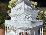 Miniature N-Scale Victorian World Main Street Uptown Jewelers1 Shop Assembled White 1:160 by Gold Rush Bay