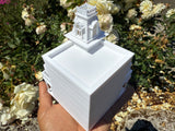 Miniature N-Scale Victorian World Main Street Uptown Jewelers1 Shop Assembled White 1:160 by Gold Rush Bay