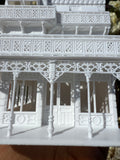 Miniature HO-Scale Victorian World Main Street Uptown Jewelers1 Shop Assembled White 1:87 by Gold Rush Bay