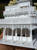 Miniature HO-Scale Victorian World Main Street Uptown Jewelers1 Shop Assembled White 1:87 by Gold Rush Bay