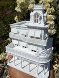 Miniature HO-Scale Victorian World Main Street Uptown Jewelers1 Shop Assembled White 1:87 by Gold Rush Bay