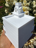 Miniature HO-Scale Victorian World Main Street Uptown Jewelers1 Shop Assembled White 1:87 by Gold Rush Bay