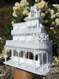 Miniature HO-Scale Victorian World Main Street Uptown Jewelers1 Shop Assembled White 1:87 by Gold Rush Bay