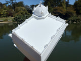 Miniature N-Scale Victorian World Main Street Vicky’s Restaurant Shop Assembled White 1:160 by Gold Rush Bay