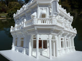 Miniature N-Scale Victorian World Main Street Vicky’s Restaurant Shop Assembled White 1:160 by Gold Rush Bay
