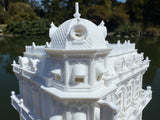 Miniature N-Scale Victorian World Main Street Vicky’s Restaurant Shop Assembled White 1:160 by Gold Rush Bay