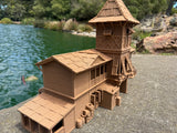 Miniature Extra Large 1/24 Scale 20 Inch Tall Brown Jungle Navigation Theme Park Attraction Cruise building