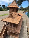 Miniature Extra Large 1/24 Scale 20 Inch Tall Brown Jungle Navigation Theme Park Attraction Cruise building