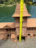 Miniature Extra Large 1/24 Scale 20 Inch Tall Brown Jungle Navigation Theme Park Attraction Cruise building