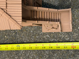Miniature Extra Large 1/24 Scale 20 Inch Tall Brown Jungle Navigation Theme Park Attraction Cruise building