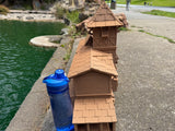 Miniature Extra Large 1/24 Scale 20 Inch Tall Brown Jungle Navigation Theme Park Attraction Cruise building