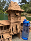 Miniature Extra Large 1/24 Scale 20 Inch Tall Brown Jungle Navigation Theme Park Attraction Cruise building