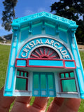 Small COLOR N-Scale Victorian Main Street Crystal Arcade Facade Miniature Built 1:160