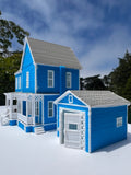 Small COLOR N-Scale Lorelai House plus Garage Victorian Mansion Built Assembled