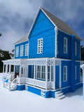 Small COLOR N-Scale Lorelai House plus Garage Victorian Mansion Built Assembled