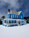 Small COLOR N-Scale Lorelai House plus Garage Victorian Mansion Built Assembled