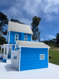 Small COLOR N-Scale Lorelai House plus Garage Victorian Mansion Built Assembled