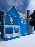 Small COLOR N-Scale Lorelai House plus Garage Victorian Mansion Built Assembled