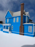 Small COLOR N-Scale Lorelai House plus Garage Victorian Mansion Built Assembled