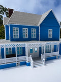 Small COLOR N-Scale Lorelai House plus Garage Victorian Mansion Built Assembled