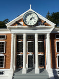 Color Miniature N-Scale Hill Valley Courthouse Built WORKING Clock Tower Deskclock