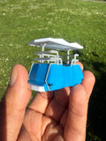 Gold Rush Bay HO Scale Theme Park PeopleMover Custom 1:87 3D Printed Ride Vehicle Train Layout Scenery