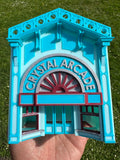 Miniature COLOR HO-Scale Victorian Main Street Crystal Arcade Facade Miniature Built 1:87