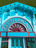 Miniature COLOR HO-Scale Victorian Main Street Crystal Arcade Facade Miniature Built 1:87