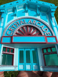 Miniature COLOR HO-Scale Victorian Main Street Crystal Arcade Facade Miniature Built 1:87