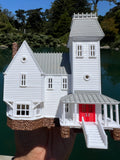 Small Miniature COLOR N-Scale Beetlejuice Maitland House Victorian Mansion Built Assembled