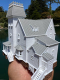 Small Miniature COLOR N-Scale Beetlejuice Maitland House Victorian Mansion Built Assembled