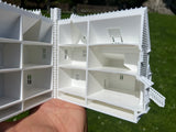 Miniature Opening White HO-Scale Beetlejuice Maitland House Victorian Mansion Built Assembled w/ Hinge