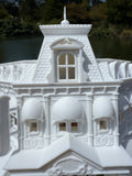 Miniature HO-Scale Victorian World Main Street Crystal Arts Shop Assembled White 1:87 by Gold Rush Bay