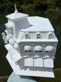 Miniature HO-Scale Victorian World Main Street Crystal Arts Shop Assembled White 1:87 by Gold Rush Bay