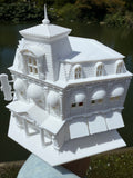 Miniature HO-Scale Victorian World Main Street Crystal Arts Shop Assembled White 1:87 by Gold Rush Bay