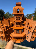 HO-Scale Governor’s Mansion Victorian Second Empire Model Miniature Brown
