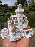 COLOR Miniature N-Scale Practical Magic Victorian House Built and Assembled